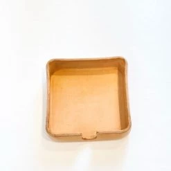 Super Simple TABLETOP Coaster Caddy - Square Leather