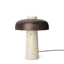 Super Simple LIGHTING TRAVERTINE TABLE LAMP