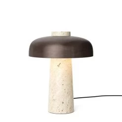 Super Simple LIGHTING TRAVERTINE TABLE LAMP