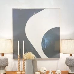 Super Simple ART GREY ABSTRACT PAINTING