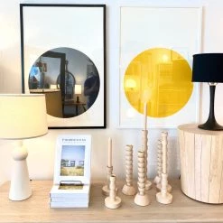 Super Simple BELLA SKIRT LAMP - WHITE WASH LIGHTING