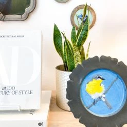 Super Simple BIRD PAINTING ON TRAY - YELLOW CHAT