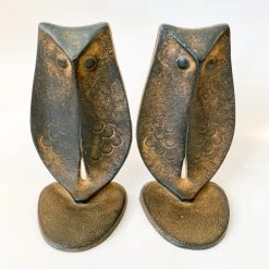 Super Simple DECOR NAMBU IRON OWL BOOKENDS