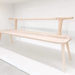 Super Simple FURNITURE OXBEND BENCH - WHITE ASH