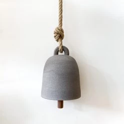 Super Simple LARGE GREY BELL DECOR