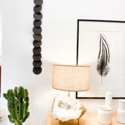 Super Simple SINGLE STRAND DISC SCULPTURE - BLACK ART