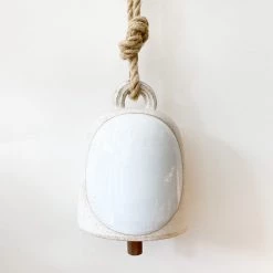 Super Simple LARGE WHITE ROUND BELL - FULL MOON