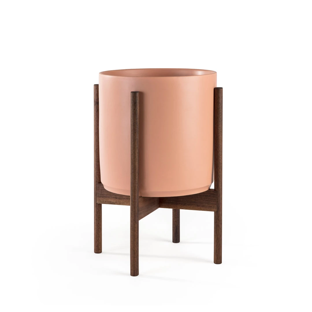 Super Simple DECOR TERRA-COTTA PLANTERS WITH DARK TEAK BASE 3 Super Simple DECOR TERRA-COTTA PLANTERS WITH DARK TEAK BASE