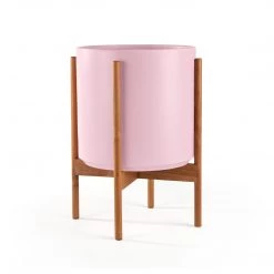 Super Simple BLUSH PLANTERS WITH TEAK BASE