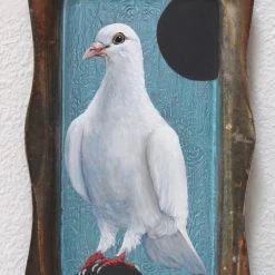 Super Simple ART BIRD PAINTING ON TRAY - DOVE