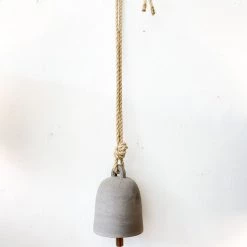 Super Simple LARGE GREY BELL DECOR