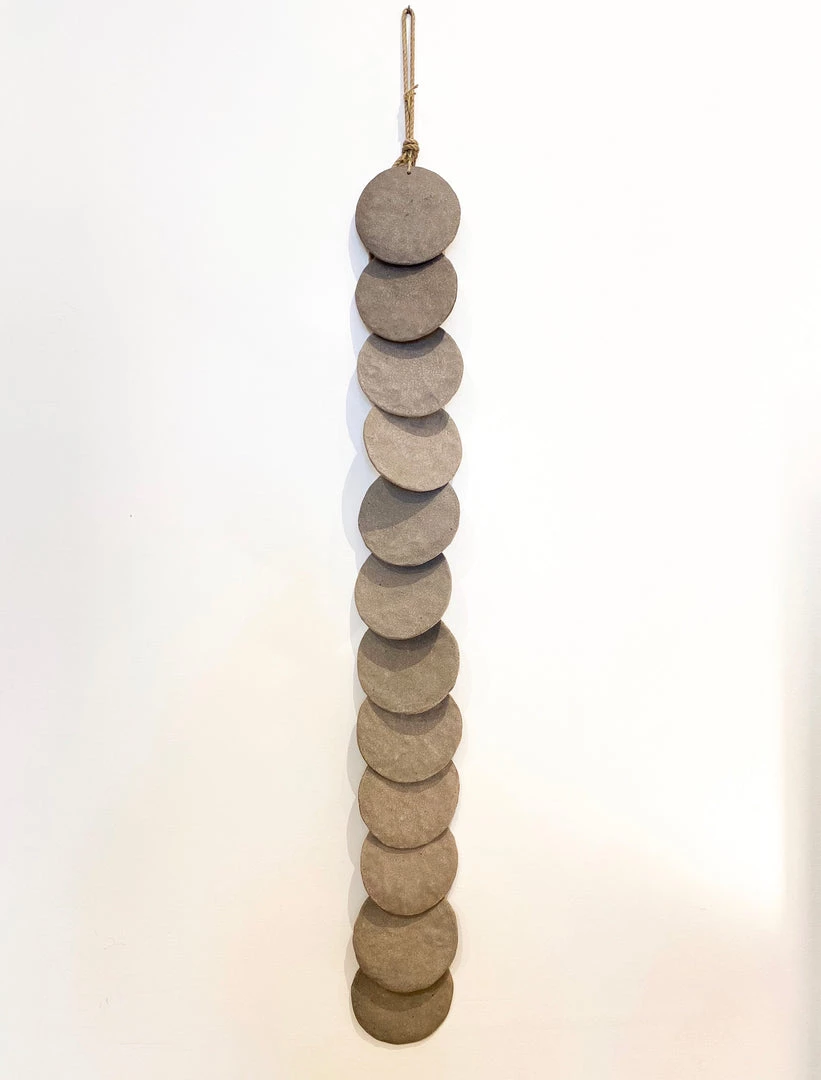 Super Simple SINGLE STRAND DISC WALL ART - GREY 1 Super Simple SINGLE STRAND DISC WALL ART - GREY