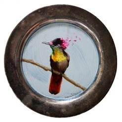 Super Simple ART BIRD PAINTING ON TRAY - HUMMINGBIRD
