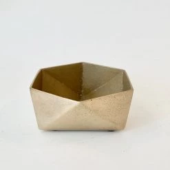 Super Simple DECOR BRASS ORIGAMI BOWL - SMALL