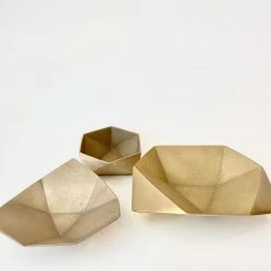 Super Simple BRASS ORIGAMI BOWL - LARGE