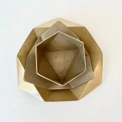 Super Simple DECOR BRASS ORIGAMI BOWL - MEDIUM