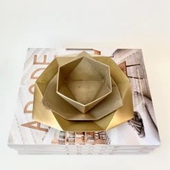 Super Simple BRASS ORIGAMI BOWL - LARGE