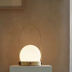 Super Simple LIGHTING CARRIE PORTABLE LAMP - BRASS