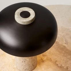 Super Simple LIGHTING TRAVERTINE TABLE LAMP