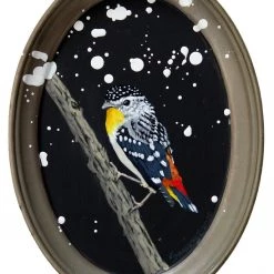 Super Simple BIRD PAINTING ON TRAY - SPOTTED ART