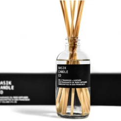 Super Simple REED DIFFUSER BASIK NO. 3 - TEAKWOOD + LEATHER HOME FRAGRANCE