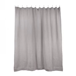 Super Simple BATH SIMPLE WAFFLE SHOWER CURTAIN - LIGHT GREY