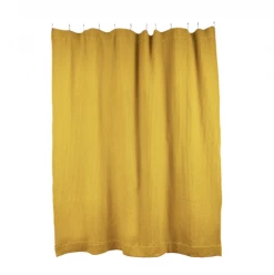 Super Simple BATH SIMPLE WAFFLE SHOWER CURTAIN - MUSTARD