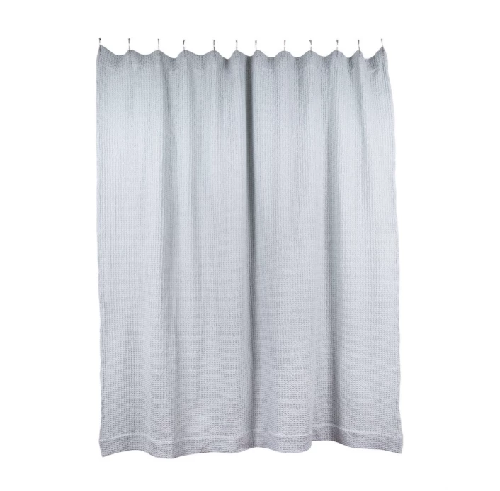 Super Simple SIMPLE WAFFLE SHOWER CURTAIN - SKY BATH 1 Super Simple SIMPLE WAFFLE SHOWER CURTAIN - SKY BATH