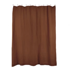 Super Simple SIMPLE WAFFLE SHOWER CURTAIN - TERRA COTTA BATH