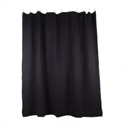 Super Simple BATH SIMPLE WAFFLE SHOWER CURTAIN - BLACK