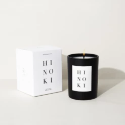 Super Simple HOME FRAGRANCE NOIR CANDLE - HINOKI
