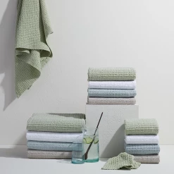 Super Simple SIMPLE WAFFLE TOWELS - LIGHT GREY 5 Super Simple SIMPLE WAFFLE TOWELS - LIGHT GREY