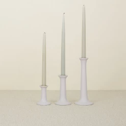 Super Simple SIMPLE WOOD CANDLESTICKS - GREY DECOR