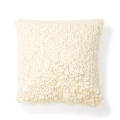 Super Simple MOON SHAG PILLOW - CREAM