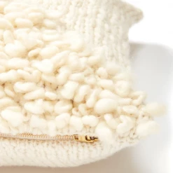 Super Simple MOON SHAG PILLOW - CREAM