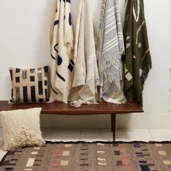 Super Simple MOON SHAG PILLOW - CREAM