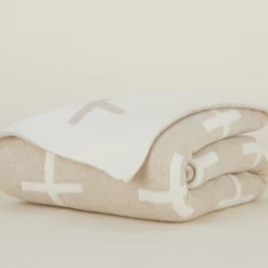 Super Simple CROSS THROW BLANKET DECOR