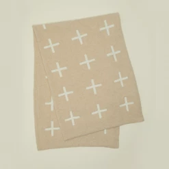 Super Simple CROSS THROW BLANKET DECOR