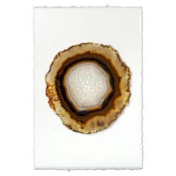 Super Simple AMBER AGATE #2 STUDY FRAMED ART