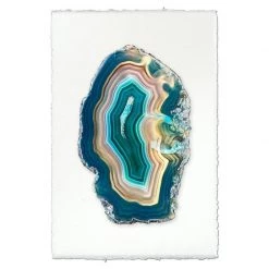 Super Simple MULTI RING AGATE STUDY FRAMED ART