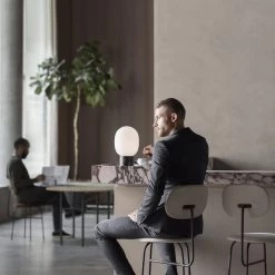 Super Simple BLACK POWDER COATED STEEL TABLE LAMP LIGHTING