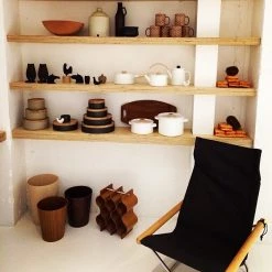 Super Simple BATH WOOD WASTE BASKET - AYOUS TEAK