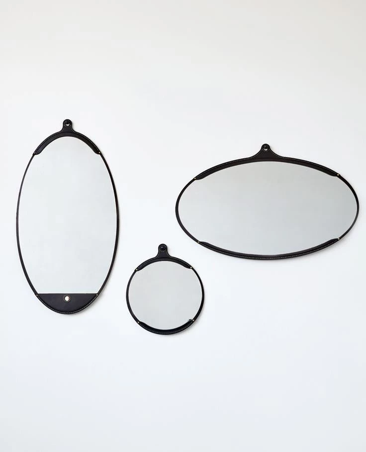 Super Simple DECOR FAIRMOUNT MIRROR WIDE OVAL - BLACK 2 Super Simple DECOR FAIRMOUNT MIRROR WIDE OVAL - BLACK