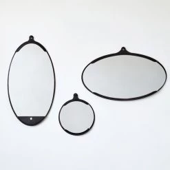 Super Simple FAIRMOUNT MIRROR LONG OVAL - BLACK