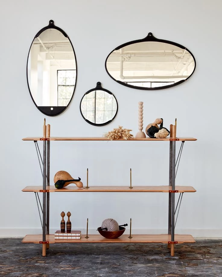 Super Simple DECOR FAIRMOUNT MIRROR WIDE OVAL - BLACK 3 Super Simple DECOR FAIRMOUNT MIRROR WIDE OVAL - BLACK