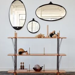 Super Simple FAIRMOUNT MIRROR ROUND - BLACK DECOR
