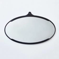 Super Simple DECOR FAIRMOUNT MIRROR WIDE OVAL - BLACK