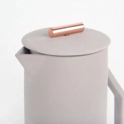 Super Simple TABLETOP CERAMIC & COPPER FRENCH PRESS - GREY