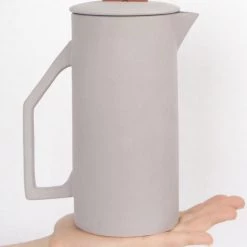 Super Simple TABLETOP CERAMIC & COPPER FRENCH PRESS - GREY