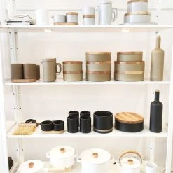 Super Simple HASAMI PORCELAIN SMALL BOWL + LID - SAND TABLETOP